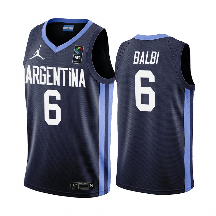 2019 FIBA Basketball World Cup Argentina Franco Balbi Navy Men’s Jersey