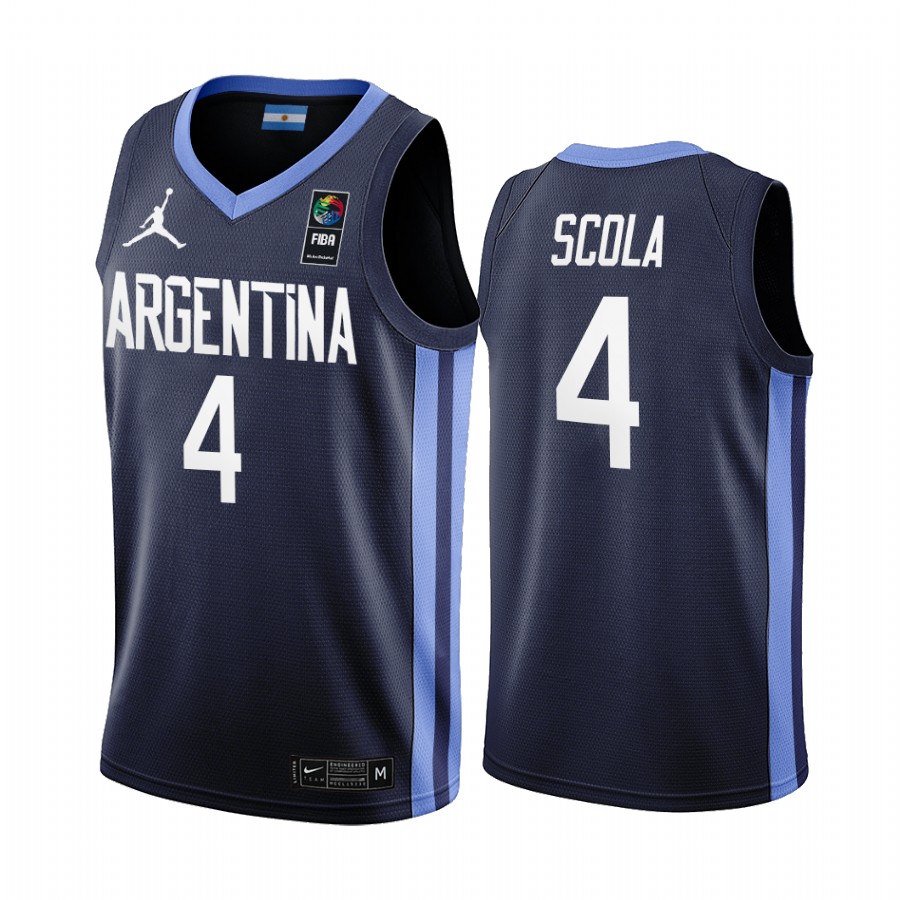 2019 FIBA Basketball World Cup Argentina Luis Scola Navy Men’s Jersey