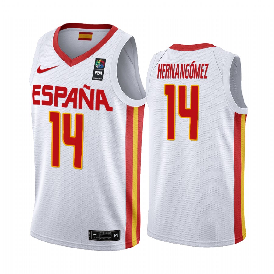 2019 FIBA Basketball World Cup Spain Willy Hernangómez White Men’s Jersey