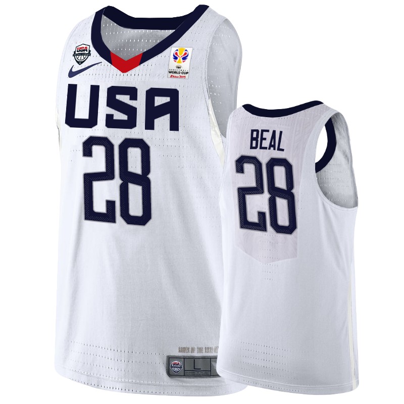 2019 FIBA Basketball World Cup USA Bradley Beal Men’s White Jersey