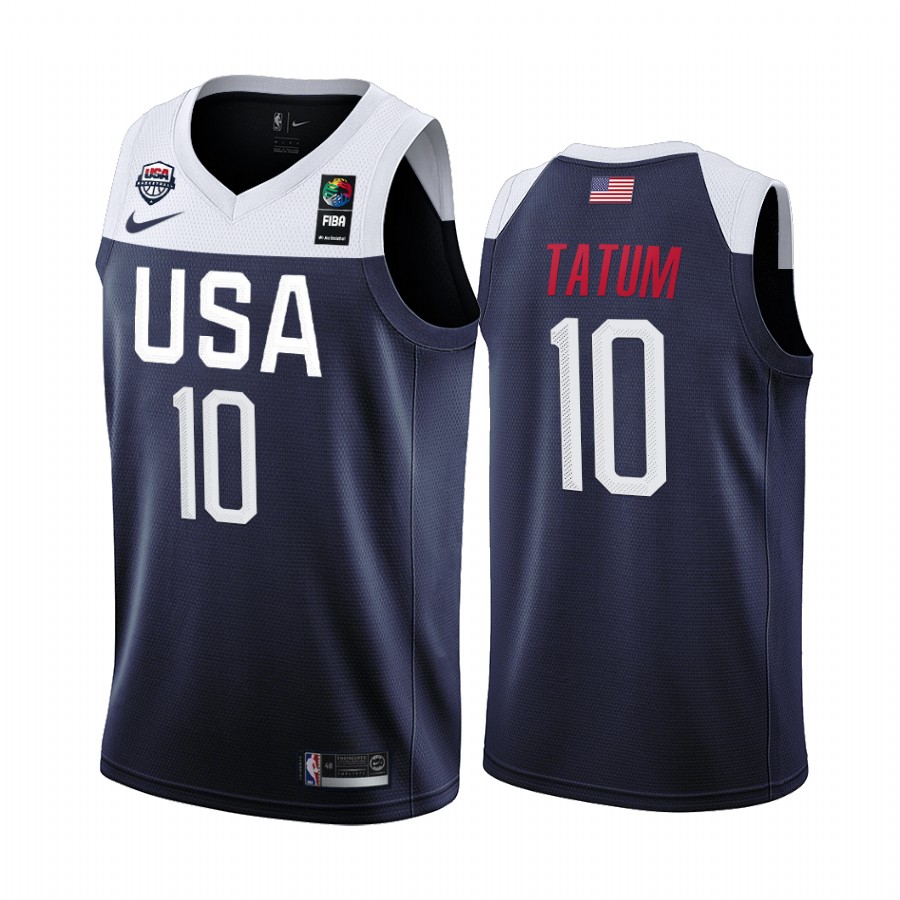 2019 FIBA Basketball World Cup USA Team Jayson Tatum Navy Men’s Jersey