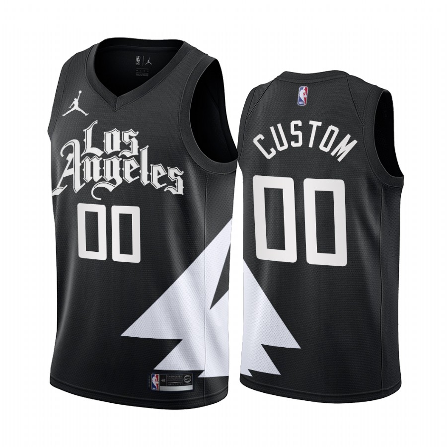 2022-23 Los Angeles Clippers Custom Black Statement Edition #00 Jersey