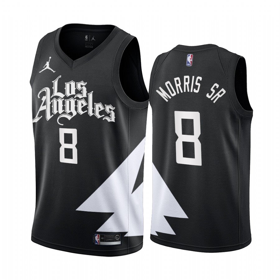 2022-23 Los Angeles Clippers Marcus Morris Sr. Black Statement Edition #8 Jersey