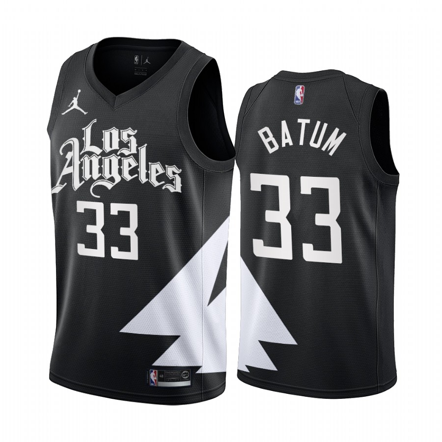 2022-23 Los Angeles Clippers Nicolas Batum Black Statement Edition #33 Jersey