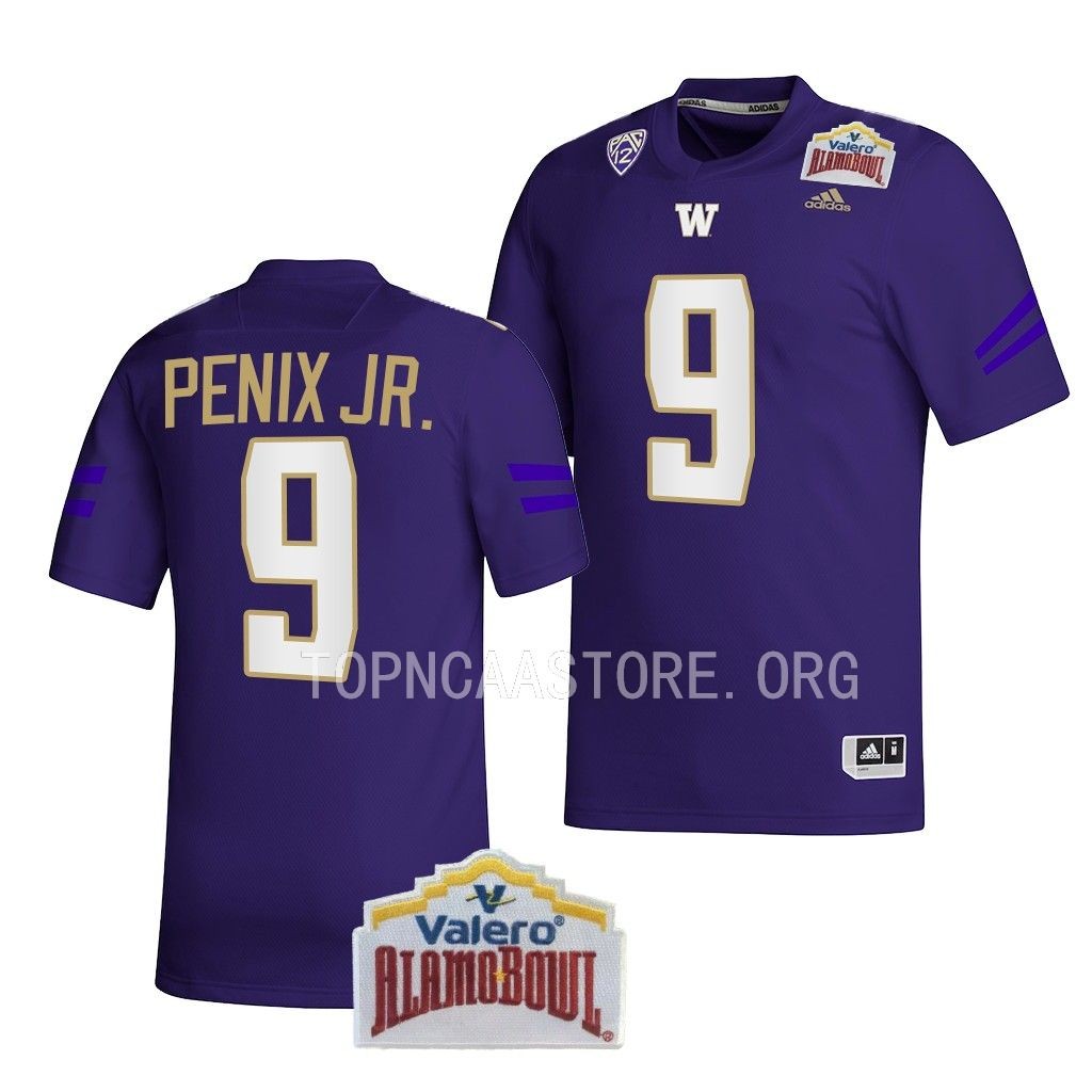 2022 Alamo Bowl Michael Penix Jr. Washington Huskies #9 Purple College Football Jersey Men’s
