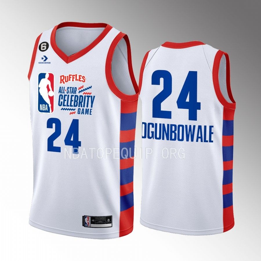 2023 All-Star Celebrity Game Team Dwyane Arike Ogunbowale WNBA player White Jersey #24