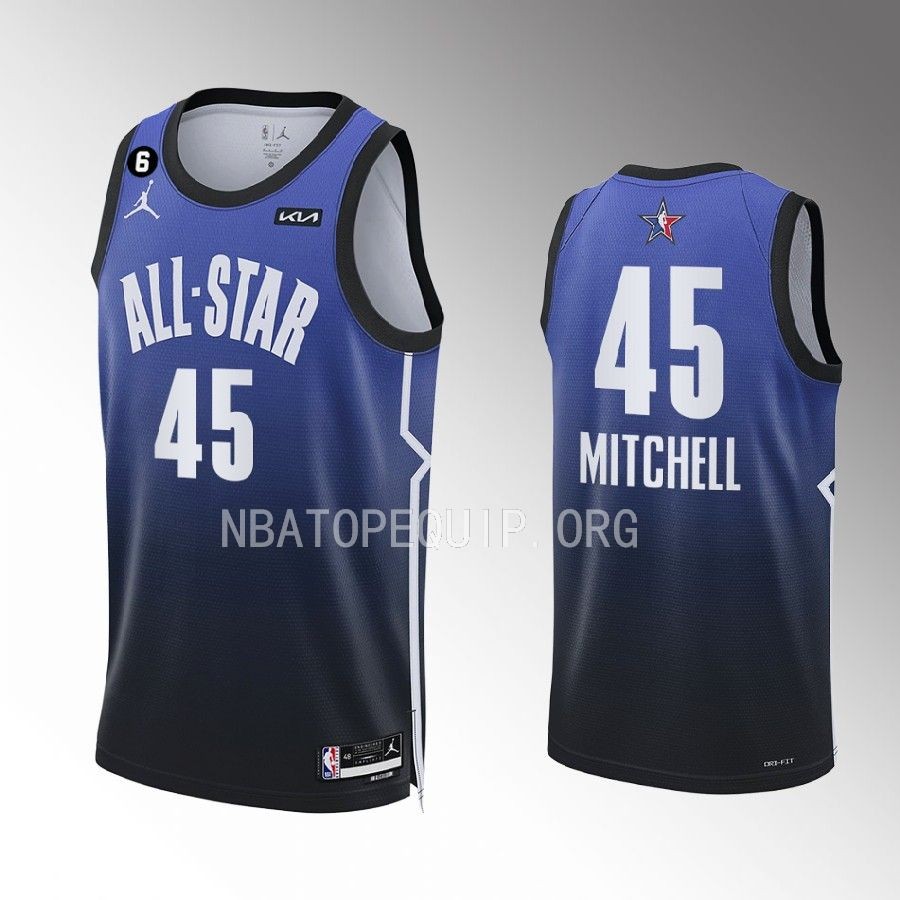2023 NBA All-Star Donovan Mitchell Blue Eastern Conference Jersey Cavaliers #45