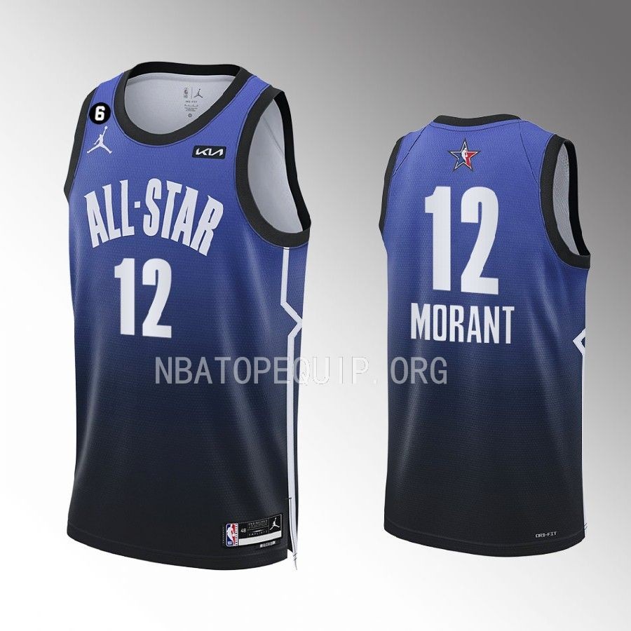 2023 NBA All-Star Ja Morant Blue Western Conference Jersey Grizzlies #12
