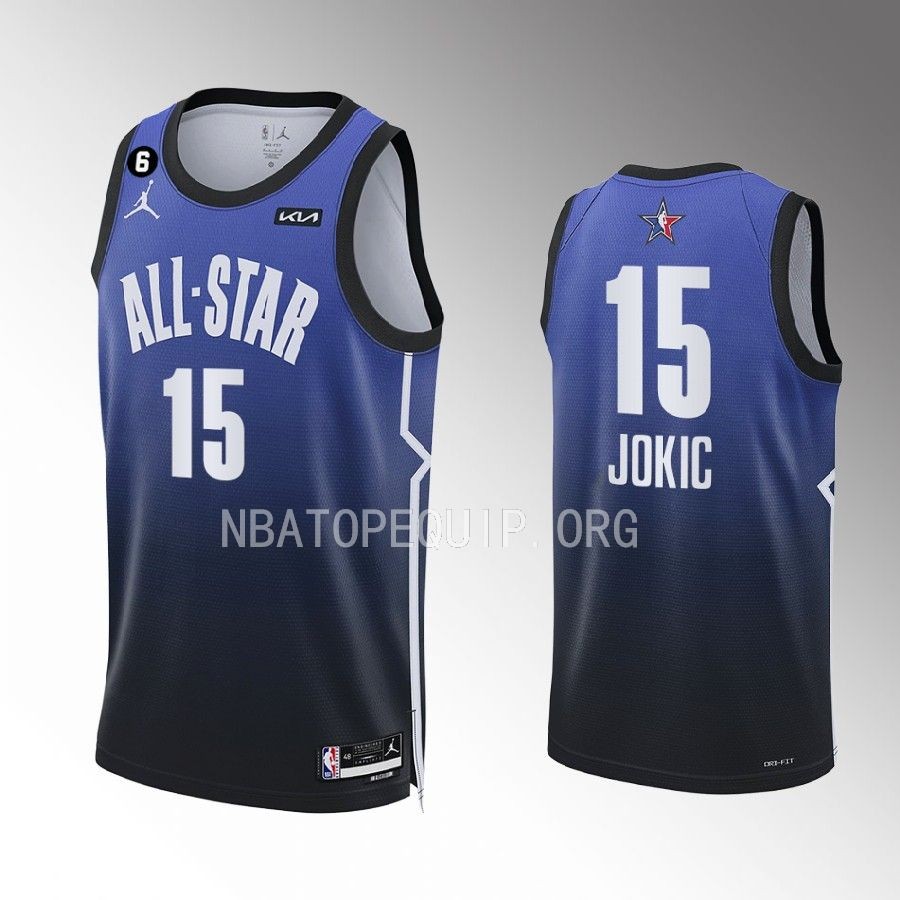 2023 NBA All-Star Nikola Jokic Blue Western Conference Jersey Nuggets #15