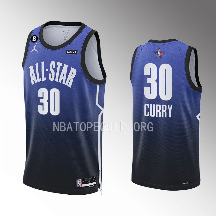 2023 NBA All-Star Stephen Curry Blue Western Conference Jersey Warriors #30
