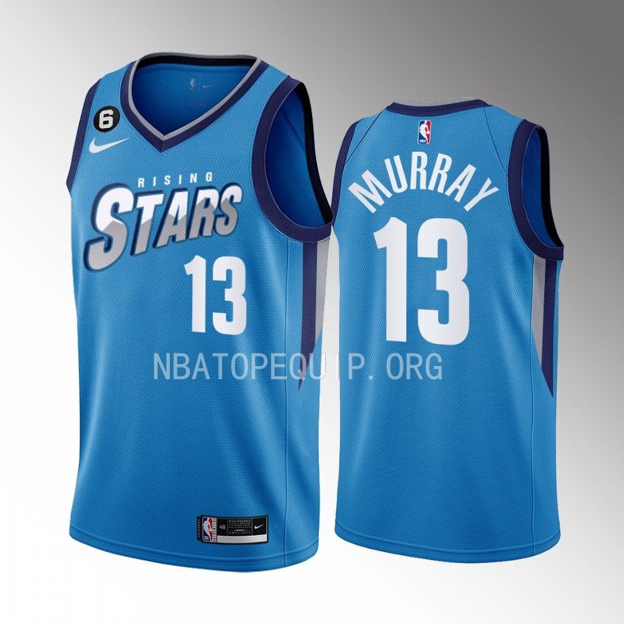 2023 NBA Rising Stars Keegan Murray Blue Men's Uniform Sacramento Kings #13 Jersey