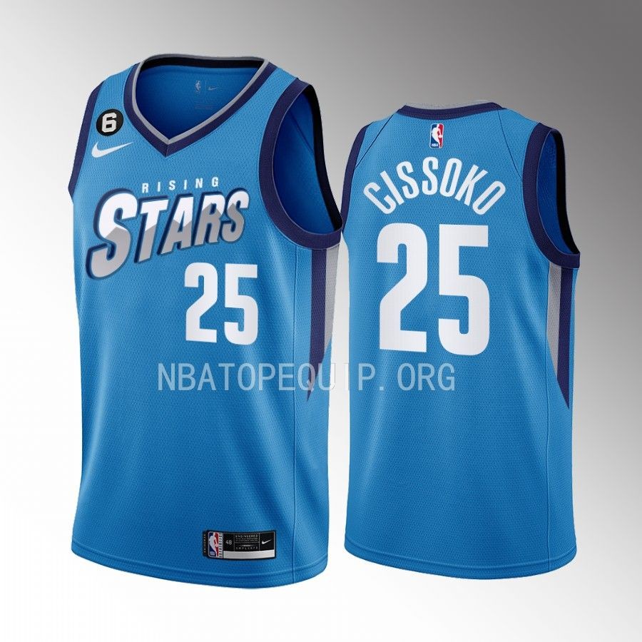 2023 NBA Rising Stars Sidy Cissoko Blue Men's Uniform NBA G League #25 Jersey