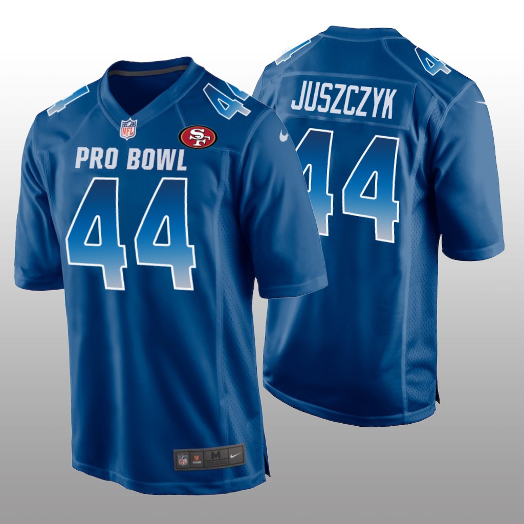 49ers Kyle Juszczyk NFC Game Royal  Jersey - 2019 Pro Bowl