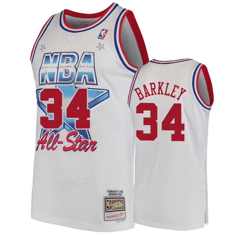 76ers Men's Charles Barkley #34 1991 NBA All-Star Hardwood Classics Eastern Conference Jersey