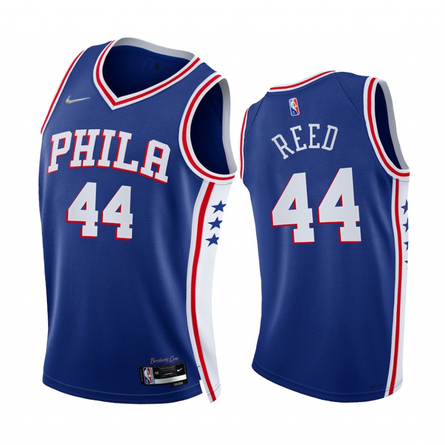76ers Paul Reed 75th Diamond Anniversary Royal 2021-22 Jersey Icon Edition