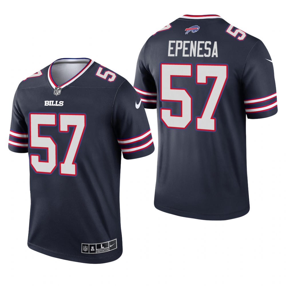 A.J. Epenesa Buffalo Bills Navy Jersey Inverted Legend - Men's