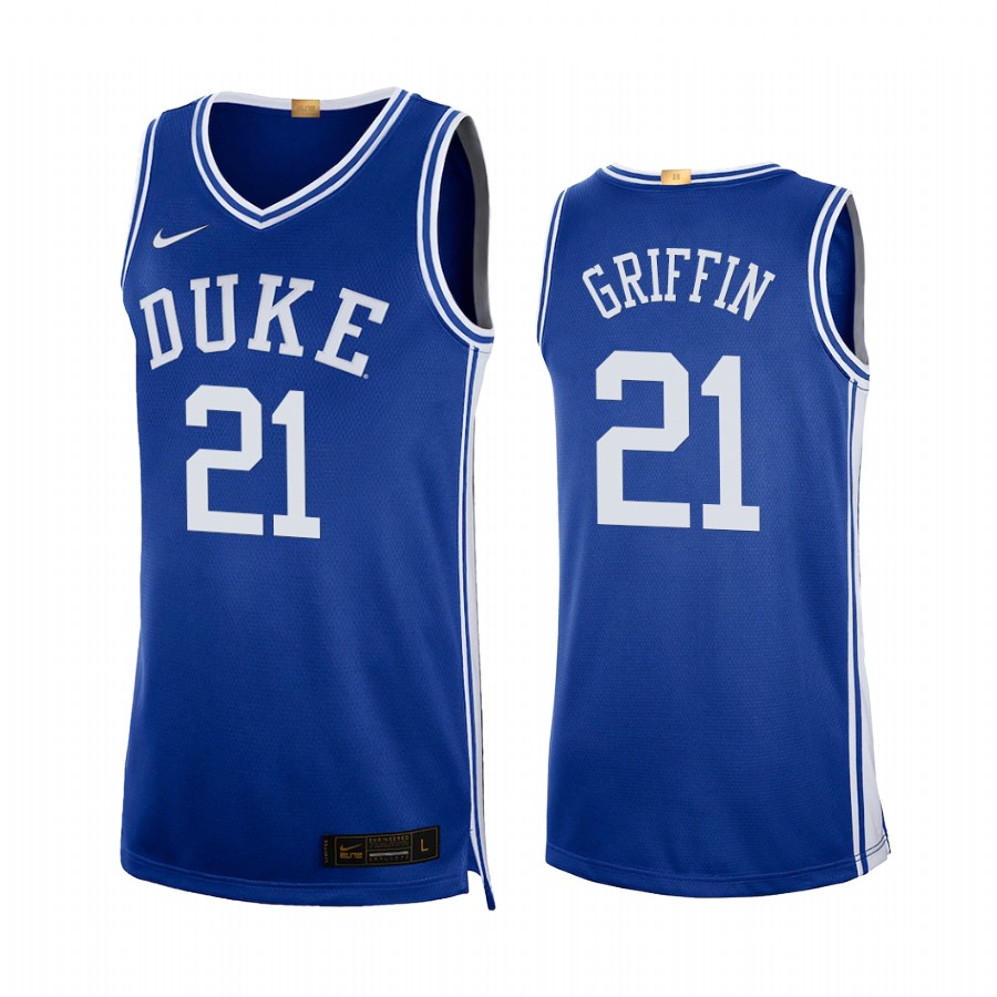 A.J. Griffin Duke Blue Devils Blue Jersey 2022 NBA Draft top prospect Limited