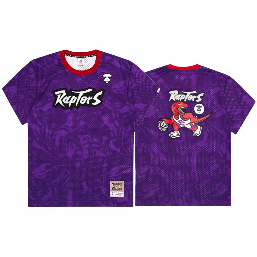 AAPE x M&N collection # Raptors Purple Jersey