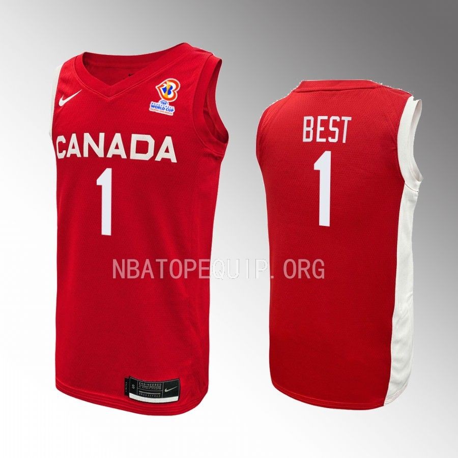 Aaron Best Canada  FIBA World Cup 2023 Red Jersey #1