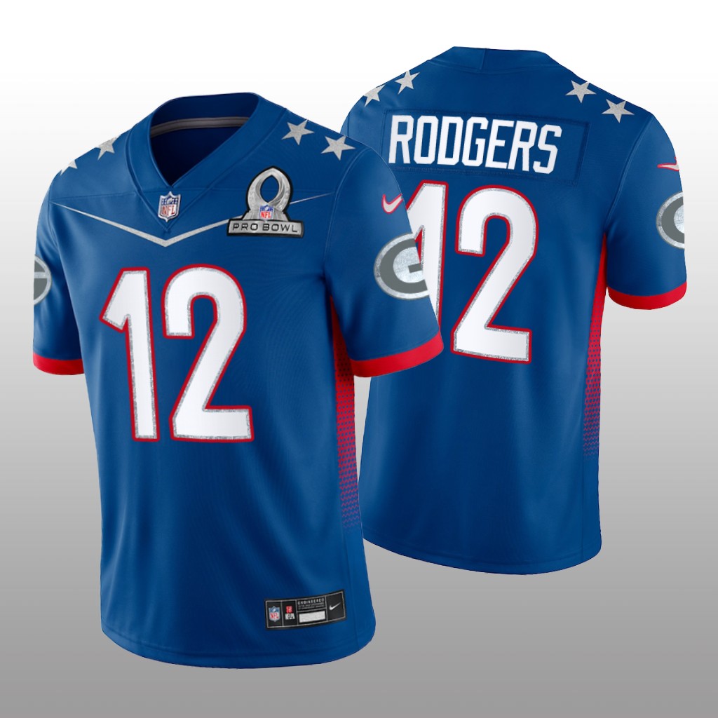 Aaron Rodgers Royal Game Jersey 2022 NFC Pro Bowl - Men's