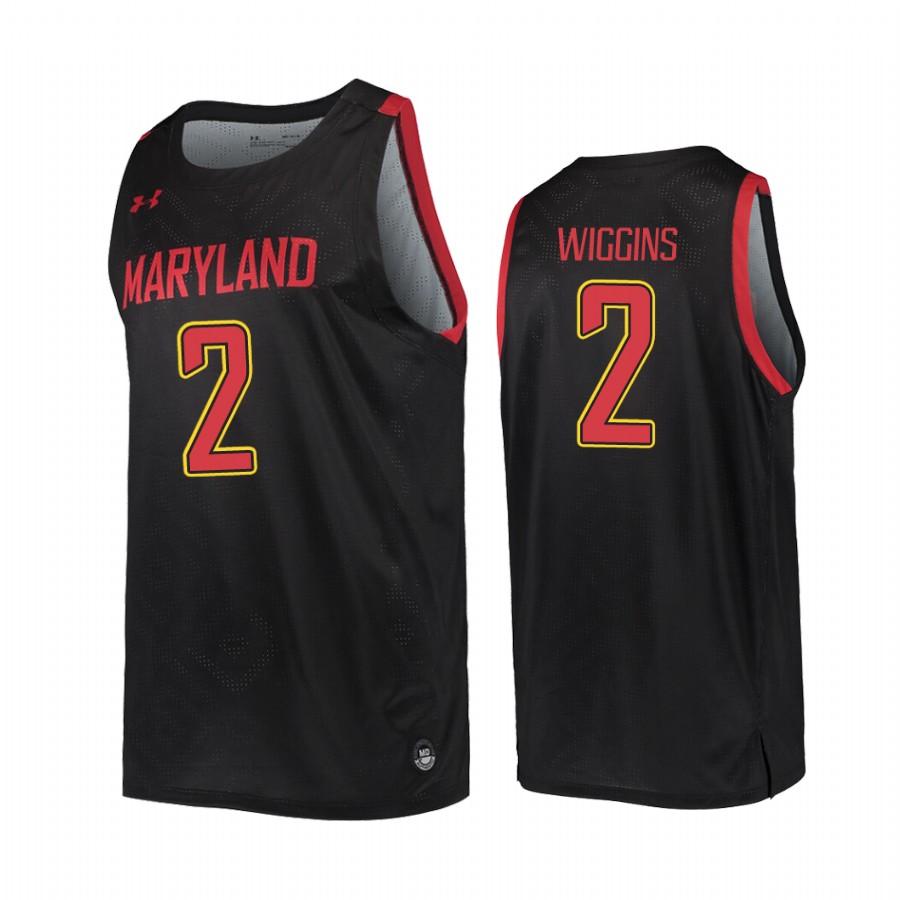 Aaron Wiggins Maryland Terrapins #2  College  Jersey - Black