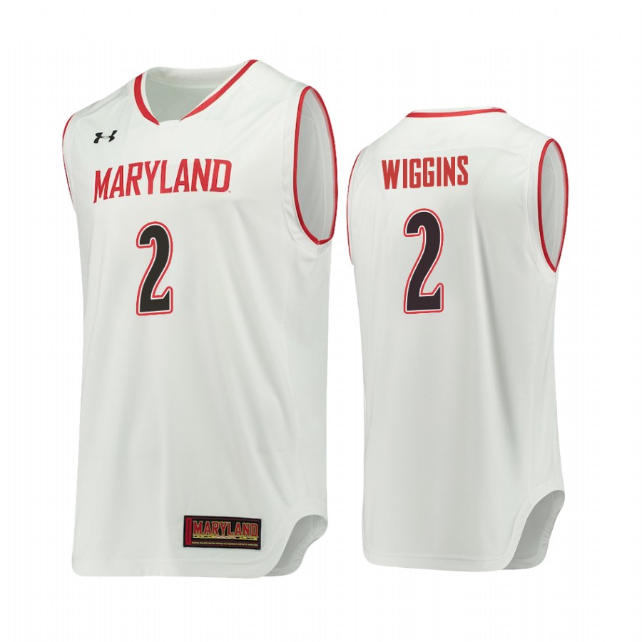 Aaron Wiggins Maryland Terrapins #2  College  Jersey - White