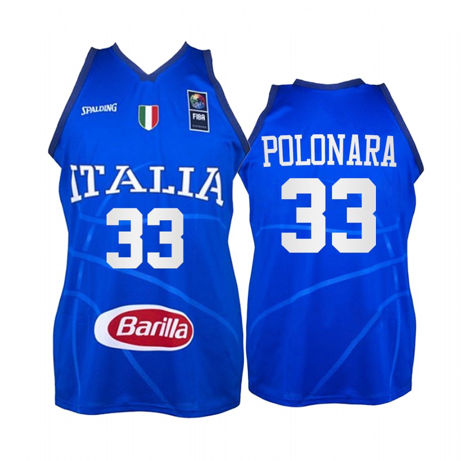 Achille Polonara Italy  #33 Blue 2021 Tokyo Olymipcs Limited Jersey