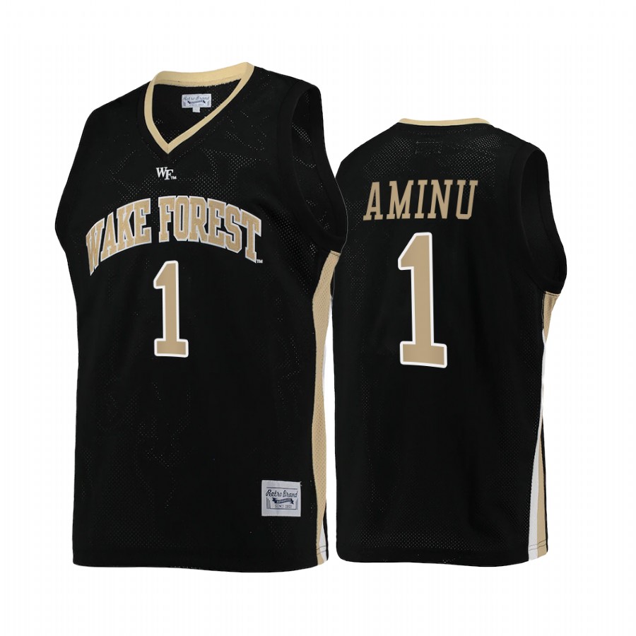 Al-Farouq Aminu Wake Forest Demon Deacons Black Jersey College  Retro