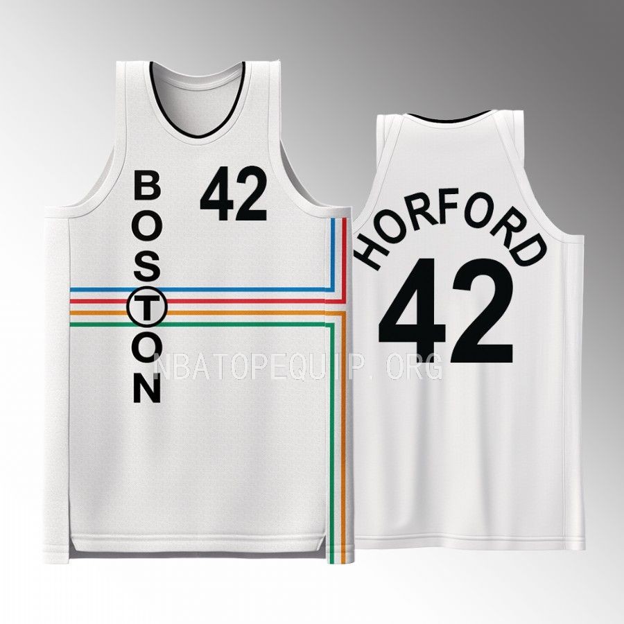 Al Horford Boston Celtics White #42 Jersey Drop The T Fashion