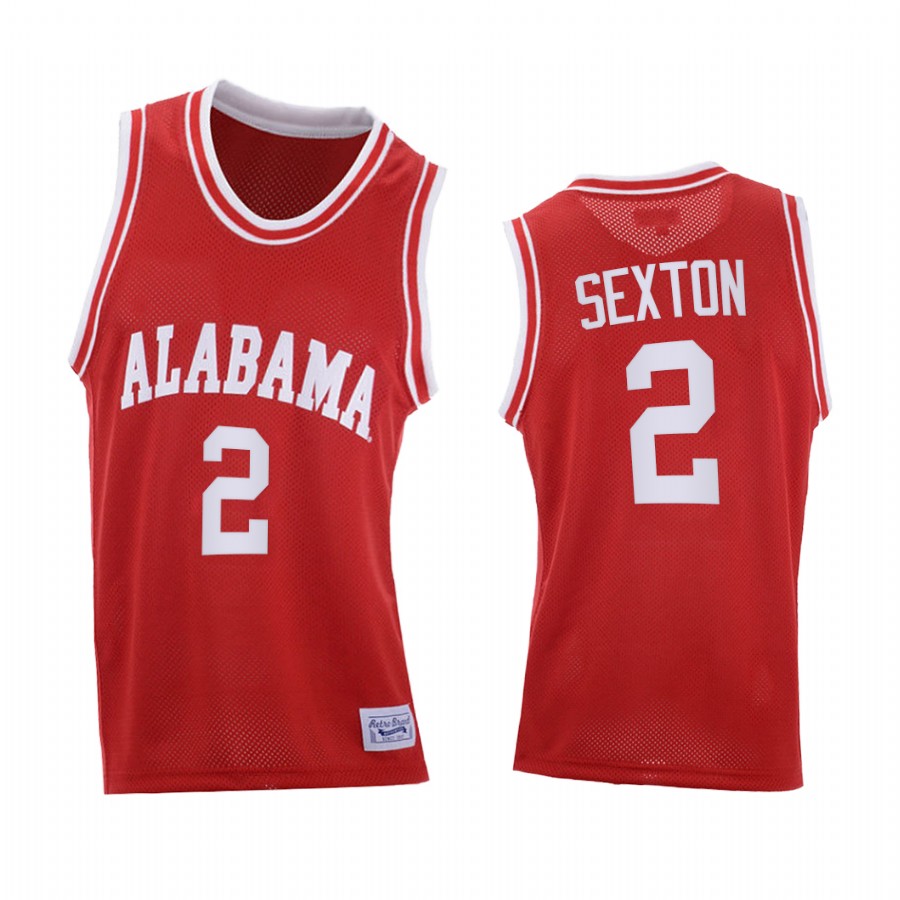 Alabama Crimson Tide Collin Sexton Red Throwback College  Jersey