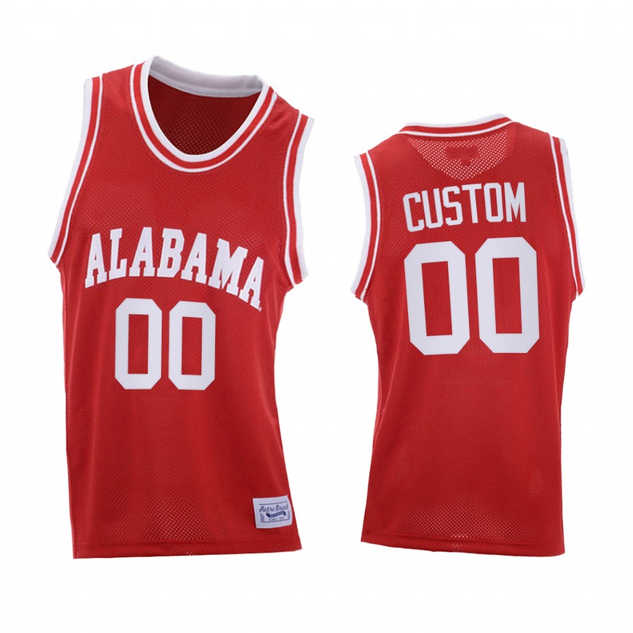 Alabama Crimson Tide Custom Red 2021 Throwback College  Jersey