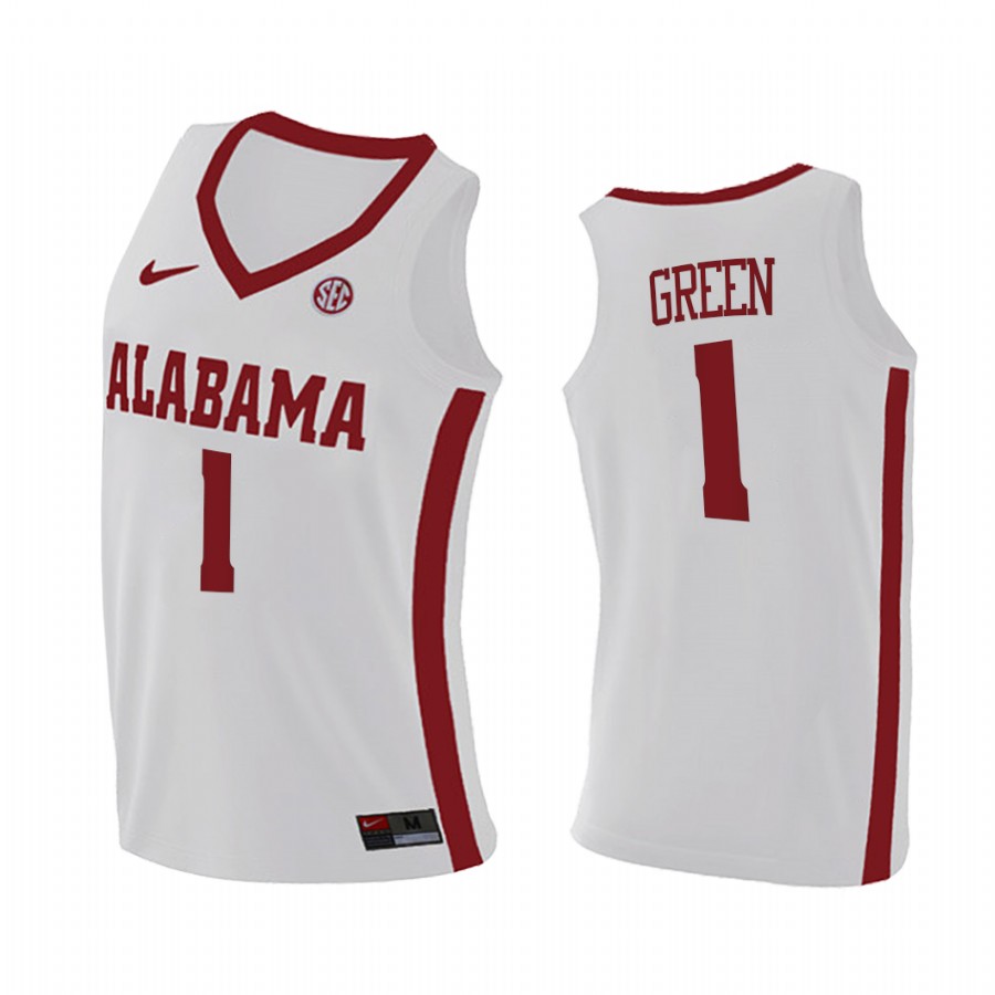 Alabama Crimson Tide JaMychal Green White  College  Jersey