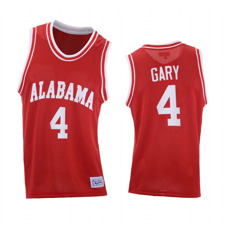 Alabama Crimson Tide Juwan Gary Red 2021 Throwback College  Jersey