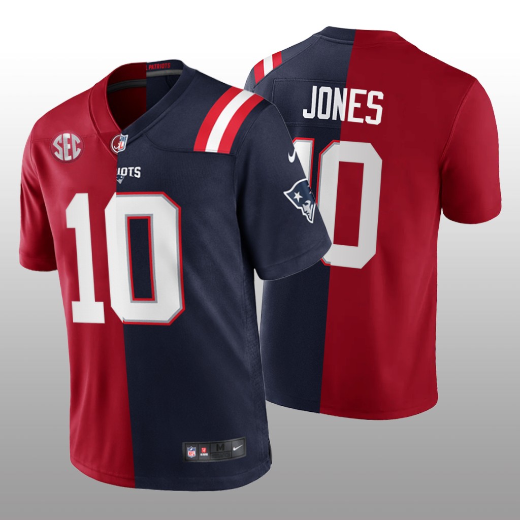 Alabama Crimson Tide X Patriots Mac Jones Crimson Navy Exclusive Split Edition - Men