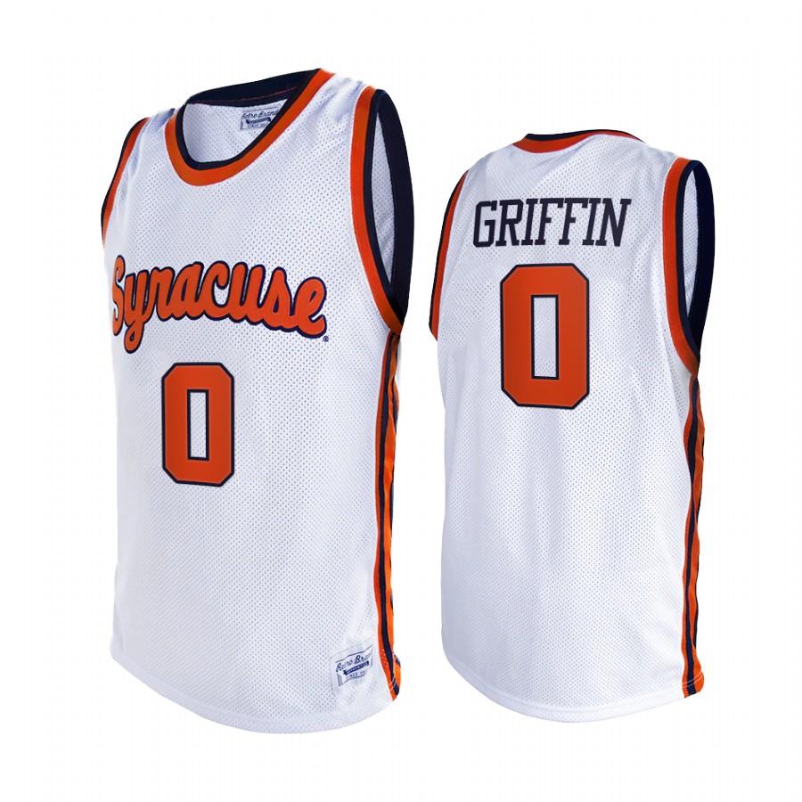 Alan Griffin Syracuse Orange White Jersey 2021 Alumni Limited Retro