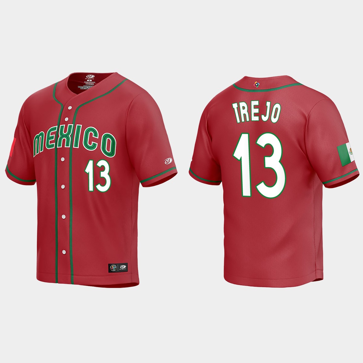 Alan Trejo Mexico  2023 World  Classic Jersey - Red