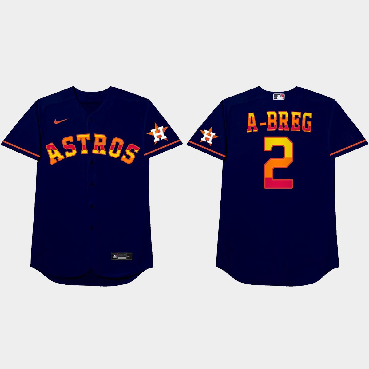 Alex Bregman 2021 Players' Weekend A-Breg Nickname Jersey - Royal