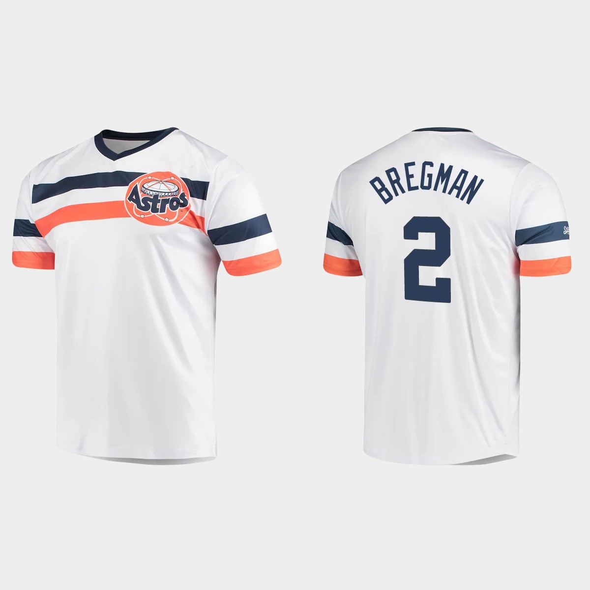 Alex Bregman Houston Astros Cooperstown Collection V-Neck Jersey - White