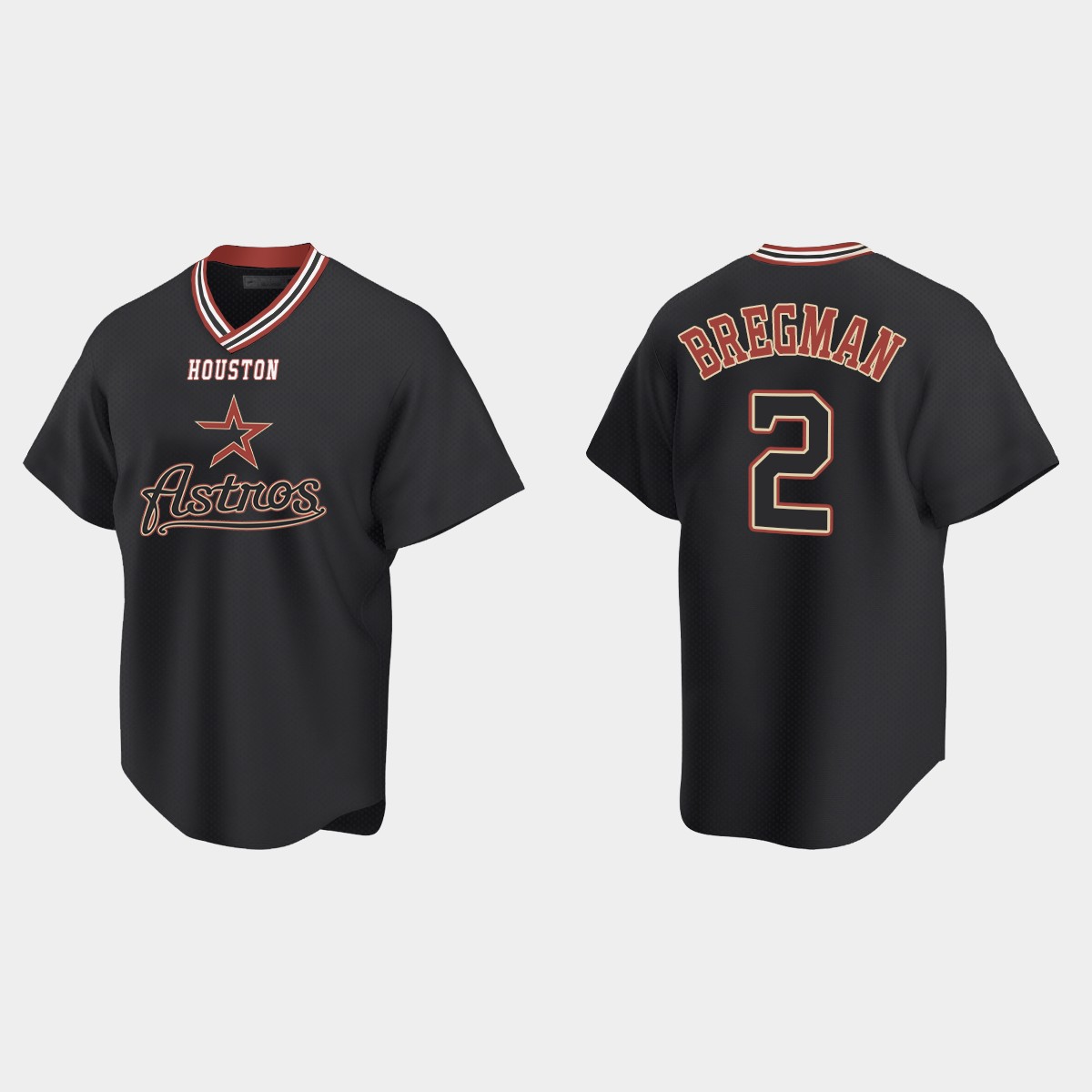 Alex Bregman Houston Astros Vintage Jersey - Black