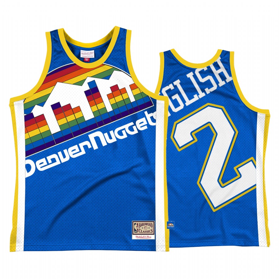 Alex English Denver Nuggets Throwback Royal Big Face2.0 Men Jersey