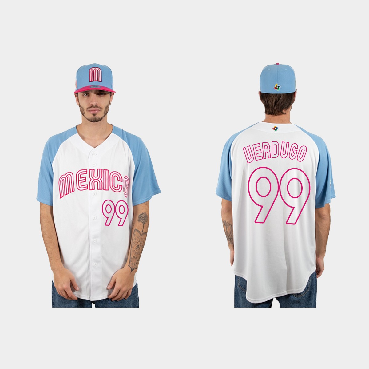 Alex Verdugo Mexico  2023 World  Classic Jersey - White Blue