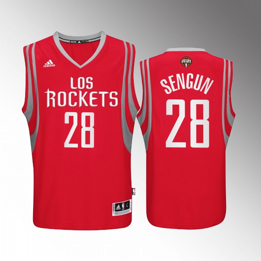 Alperen Sengun #28 Houston Rockets Noche Latina Red Throwback Jersey