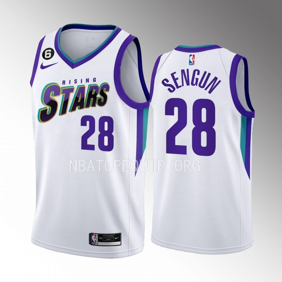 Alperen Sengun 2023 NBA Rising Stars White Jersey Houston Rockets #28