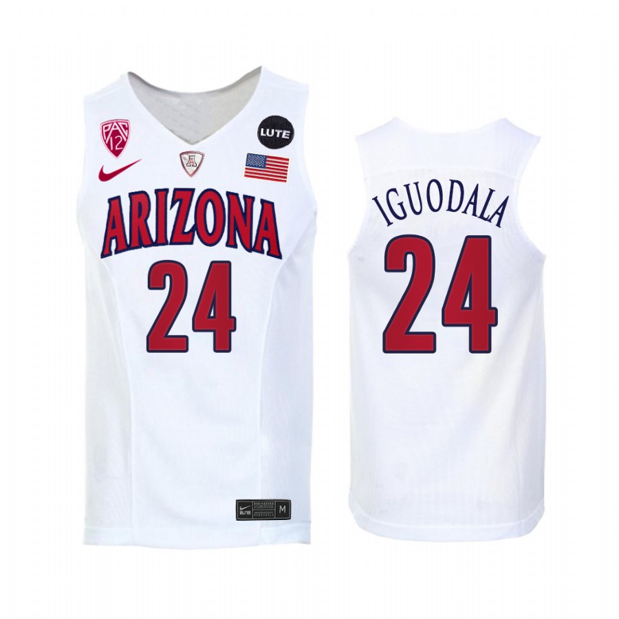 Andre Iguodala Arizona Wildcats White Jersey College  NBA Alumni