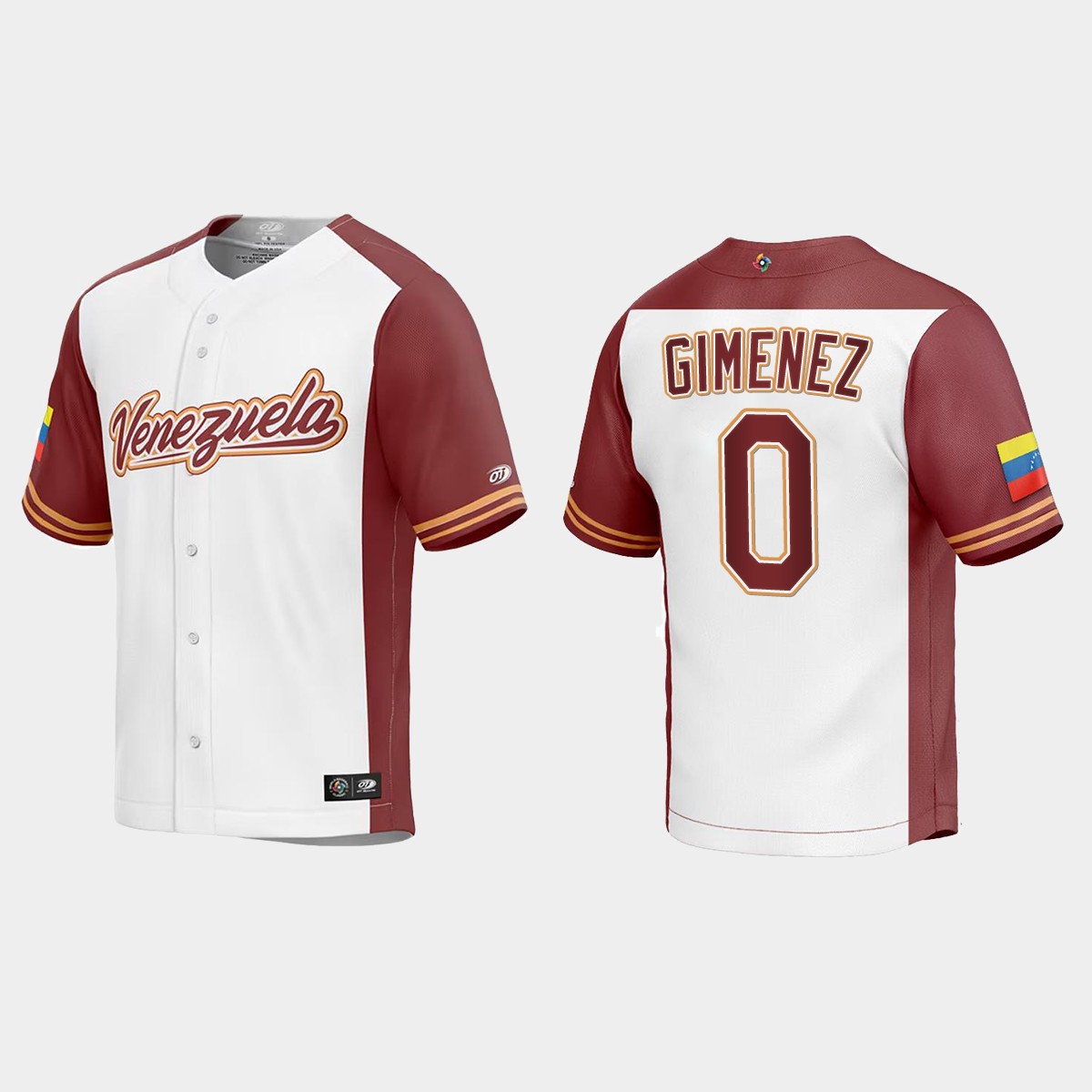 Andres Gimenez Venezuela  2023 World  Classic Jersey - White