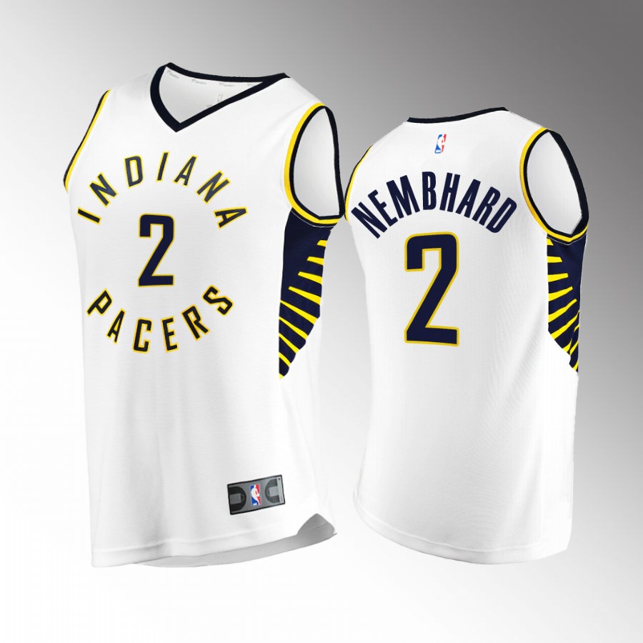 Andrew Nembhard Pacers #2 White Jersey Fast Break  2022-23 Association Edition