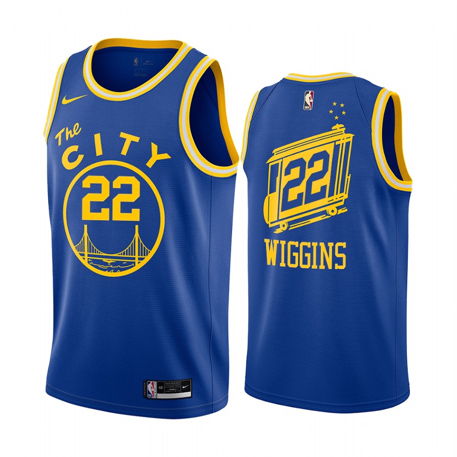 Andrew Wiggins Golden State Warriors Royal Classic Edition Throwback 2020-21 Jersey