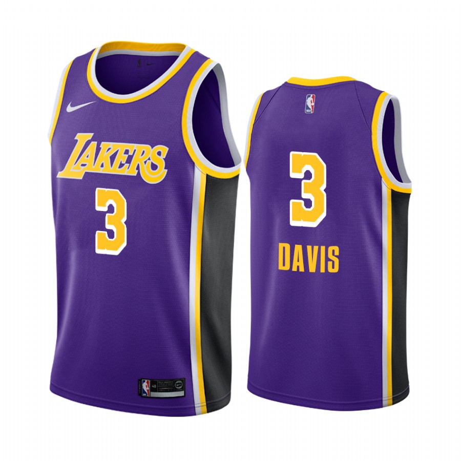Anthony Davis Lakers 2020 Playoffs Blank Special Edition social justice Jersey