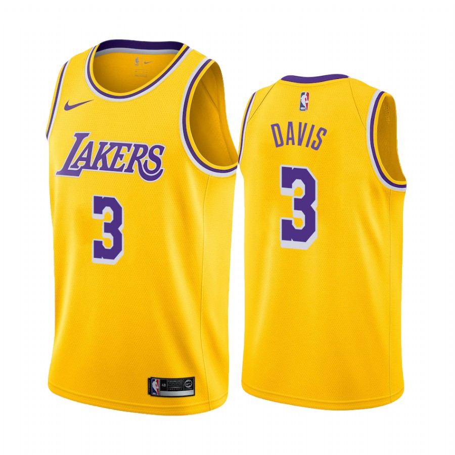 Anthony Davis Los Angeles Lakers #3 2019-20 Icon Men's Jersey - Gold