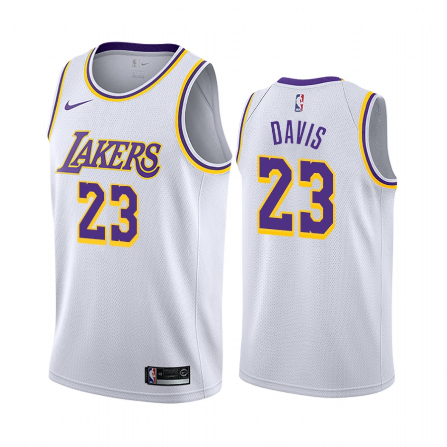 Anthony Davis Los Angeles Lakers 2021-22 White Association Jersey Trade Numbers